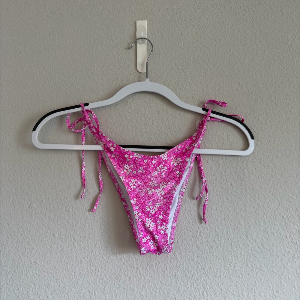 Bright Swimwear Melody Bottom in Peppermint Pink, size medium